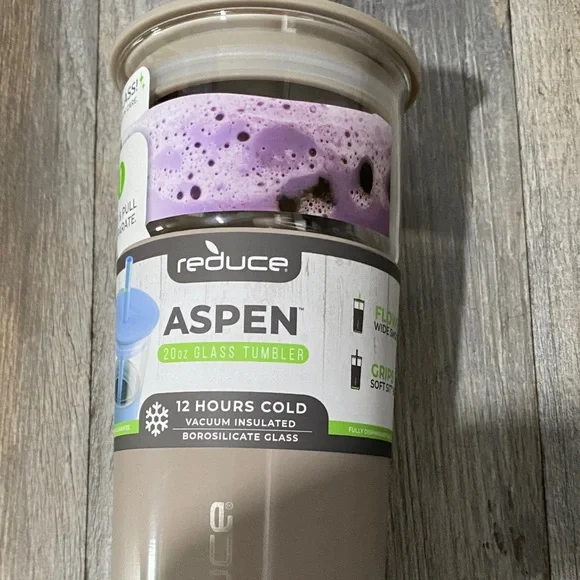 Reduce Aspen glass and Insulated Tumbler - Beige Two- In - one - Picture 2 of 11